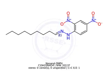 Chemical structure of Nonanal-DNPH