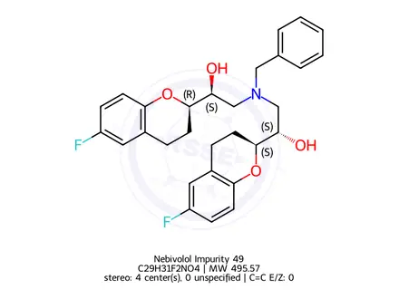 Chemical structure of Nebivolol Impurity 49
