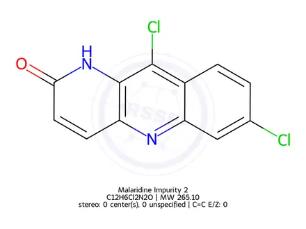 Chemical structure of Malaridine Impurity 2