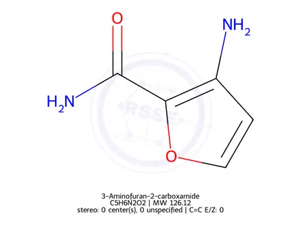 Chemical structure of 3-Aminofuran-2-carboxamide