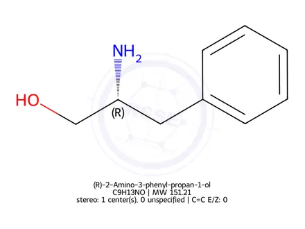 Chemical structure of D-Phenylalaninol