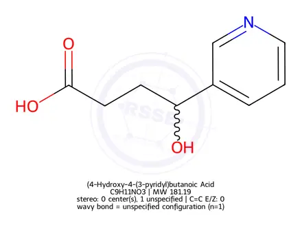 Chemical structure of (4-Hydroxy-4-(3-pyridyl)butanoic Acid