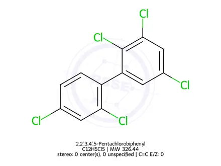 Chemical structure of 2,2',3,4',5-Pentachlorobiphenyl