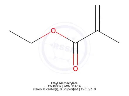 Chemical structure of Ethyl Methacrylate