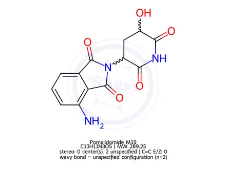 Chemical structure of Pomalidomide M19