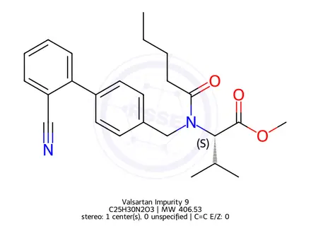 Chemical structure of Valsartan Impurity 9
