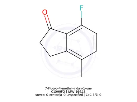 Chemical structure of 7-Fluoro-4-methyl-indan-1-one