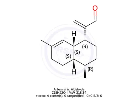 Chemical structure of Artemisinic Aldehyde