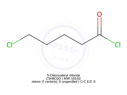 Chemical structure of 5-Chlorovaleryl chloride