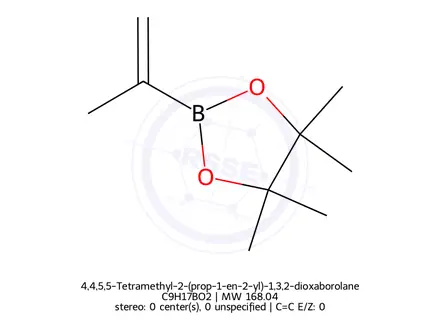 Chemical structure of 4,4,5,5-Tetramethyl-2-(prop-1-en-2-yl)-1,3,2-dioxaborolane