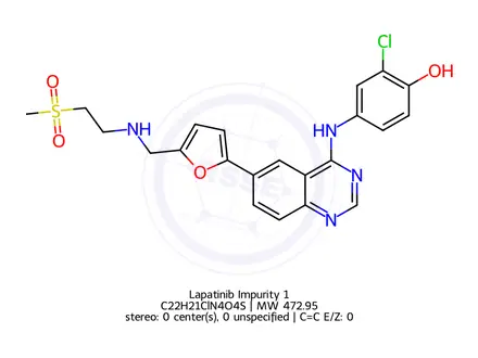 Chemical structure of Lapatinib Impurity 1