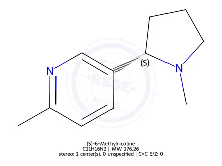 Chemical structure of (S)-6-Methylnicotine