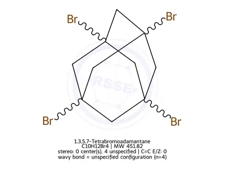Chemical structure of 1,3,5,7-Tetrabromoadamantane