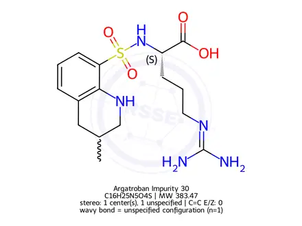 Chemical structure of Argatroban Impurity 30