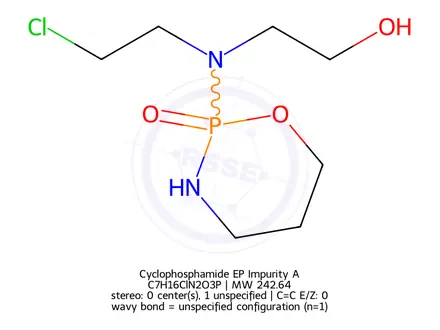Chemical structure of Cyclophosphamide EP Impurity A