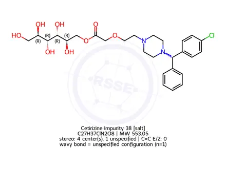 Chemical structure of Cetirizine Impurity 38