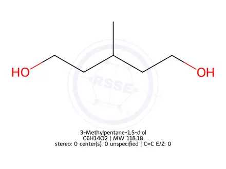 Chemical structure of 3-Methylpentane-1,5-diol