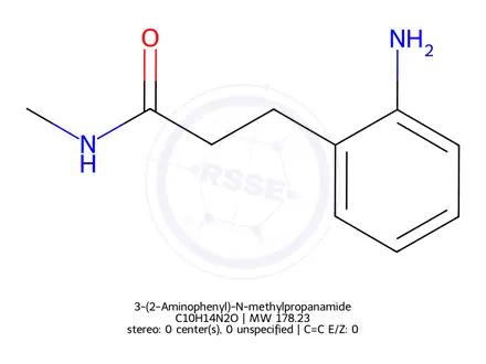 Chemical structure of 3-(2-Aminophenyl)-N-methylpropanamide