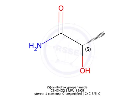Chemical structure of (S)-2-Hydroxypropanamide