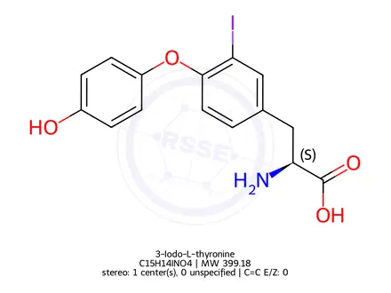 Chemical structure of 3-Iodo-L-thyronine