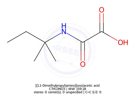 Chemical structure of [(1,1-Dimethylpropyl)amino](oxo)acetic acid