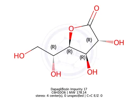 Chemical structure of Dapagliflozin Impurity 17