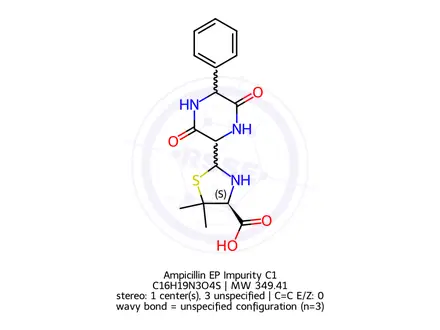 Chemical structure of Ampicillin EP Impurity C1