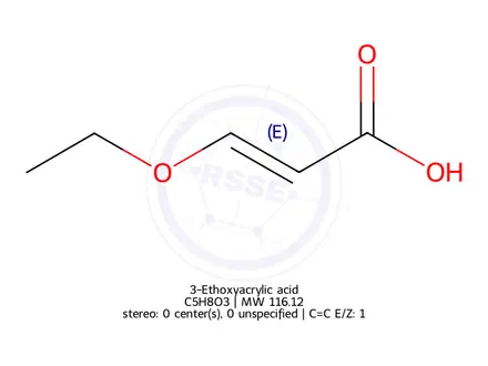 Chemical structure of 3-Ethoxyacrylic acid
