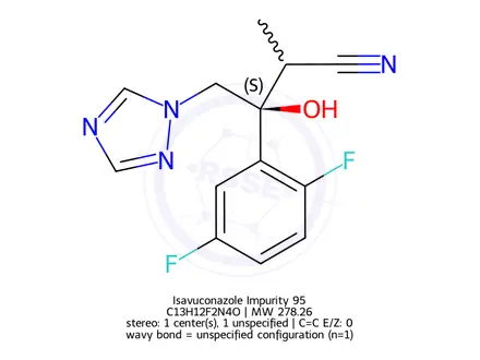 Chemical structure of Isavuconazole Impurity 95