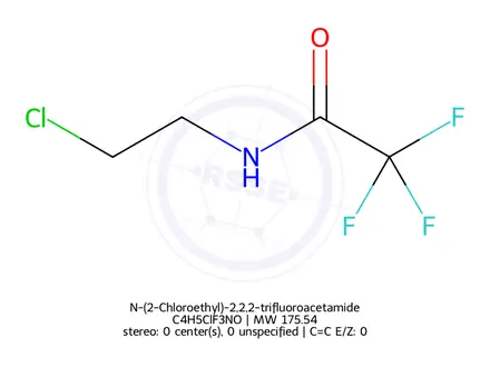Chemical structure of N-(2-Chloroethyl)-2,2,2-trifluoroacetamide