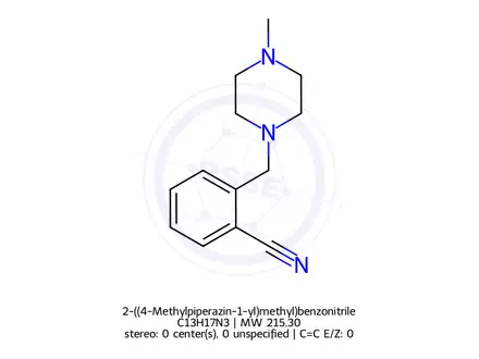 Chemical structure of 2-((4-Methylpiperazin-1-yl)methyl)benzonitrile