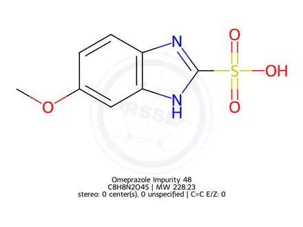 Chemical structure of 6-Methoxy-1H-benzo[d]imidazole-2-sulfonic Acid