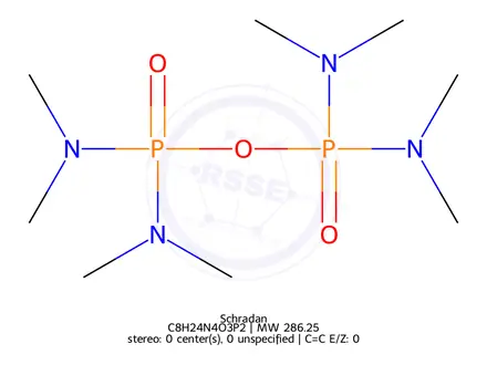 Chemical structure of Schradan