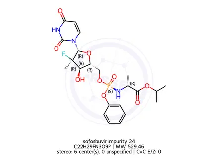Chemical structure of sofosbuvir impurity 24