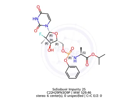 Chemical structure of Sofosbuvir Impurity 25