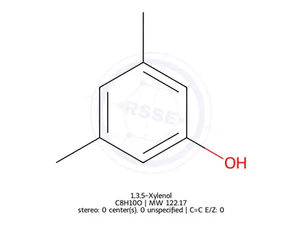 Chemical structure of 1,3,5-Xylenol