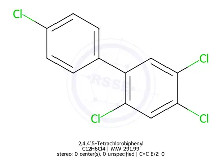 Chemical structure of 2,4,4',5-Tetrachlorobiphenyl
