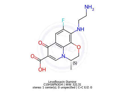 Chemical structure of Levofloxacin Diamine