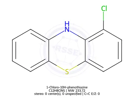Chemical structure of 1-Chloro-10H-phenothiazine