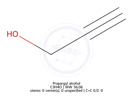 Chemical structure of Propargyl alcohol
