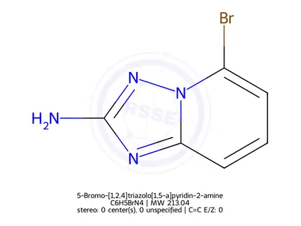 Chemical structure of 5-Bromo-[1,2,4]triazolo[1,5-a]pyridin-2-amine
