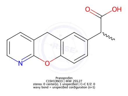 Chemical structure of Pranoprofen