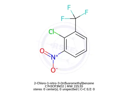 Chemical structure of 2-Chloro-1-nitro-3-(trifluoromethyl)benzene
