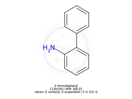 Chemical structure of 2-Aminobiphenyl