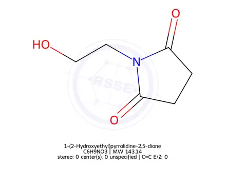 Chemical structure of 1-(2-Hydroxyethyl)pyrrolidine-2,5-dione