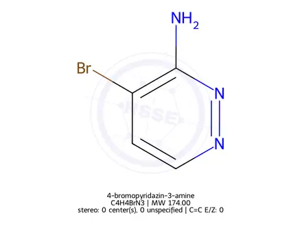 Chemical structure of 4-bromopyridazin-3-amine