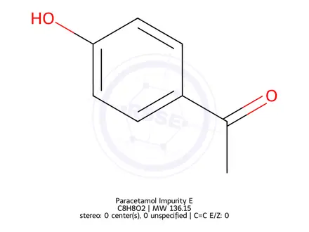 Chemical structure of Paracetamol Impurity E