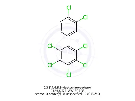 Chemical structure of 2,3,3',4,4',5,6-Heptachlorobiphenyl