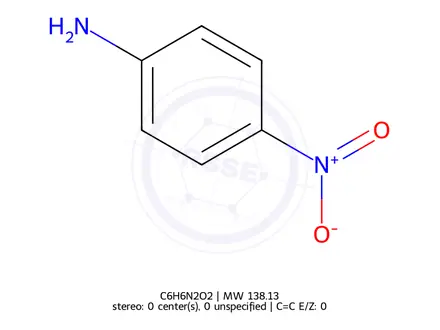 Chemical structure of p-Nitroaniline