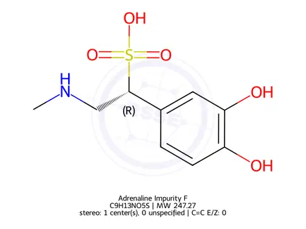 Chemical structure of Adrenaline Impurity F